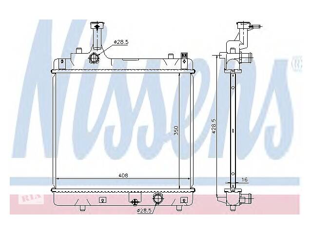 Радиатор охлаждения двигателя для моделей:NISSAN (PIXO), SUZUKI (ALTO,ALTO)