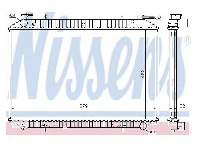 Радиатор охлаждения двигателя для моделей:NISSAN (SERENA,VANETTE,VANETTE)