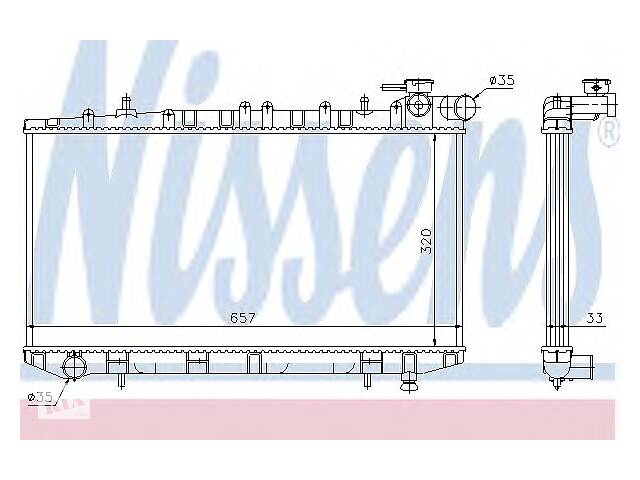 Радиатор охлаждения двигателя для моделей:NISSAN (SUNNY,PULSAR,SUNNY,SUNNY)