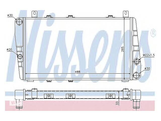 Радиатор охлаждения двигателя для моделей:SKODA (FAVORIT,FAVORIT,FELICIA,FELICIA,FELICIA,FAVORIT,FELICIA,FELICIA)