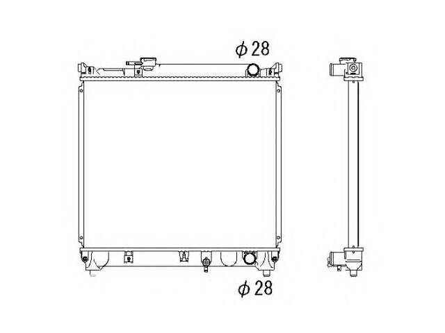 Радиатор охлаждения двигателя для моделей:SUZUKI (VITARA,VITARA)
