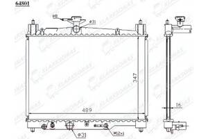 Радиатор охлаждения YARIS VERSO- 11.1999 - 01.2003