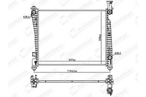 Радиатор охлаждения GRAND CHEROKEE- 04.2013 - 12.2016