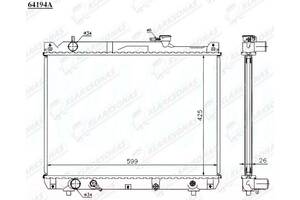 Радиатор охлаждения GRAND VITARA- 02.1998 - 2006