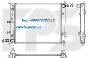 Радиатор охлаждения KIA SOUL 09-14