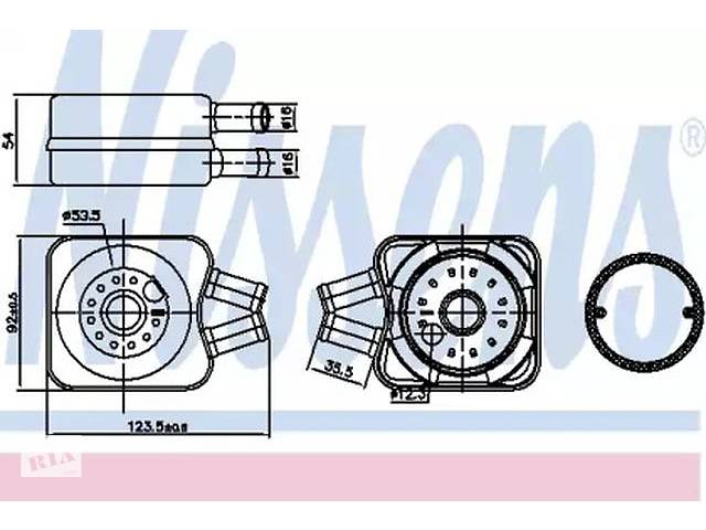 Радиатор охлаждения масла двигателя NT0174997 на Volkswagen Caddy 1995-2004