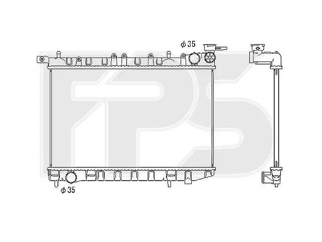 Радиатор охлаждения Nissan Almera (95-)