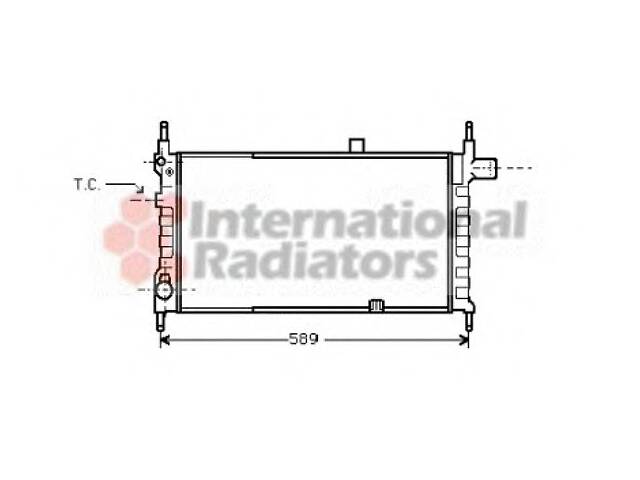 Радиатор охлаждения Opel Kadett E (84-)
