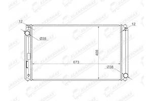 Радиатор охлаждения RAV 4 IV- 12.2012 - 10.2015