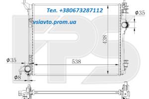 Радіатор охолодження RENAULT MEGANE 16-(IV)