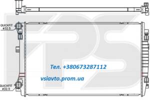 Радиатор охлаждения SKODA SUPERB 15-19 (3V)