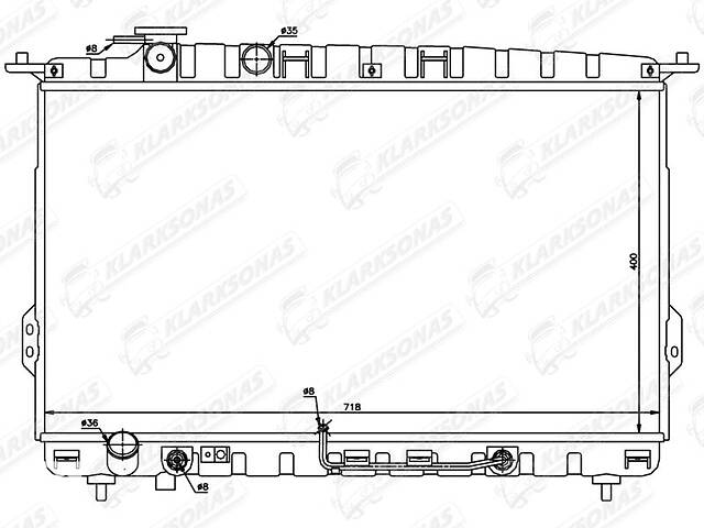 Радиатор охлаждения SONATA- 2002 - 2005