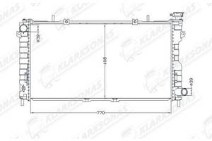 Радіатор охолодження CARAVAN- 01.2001-01.2005