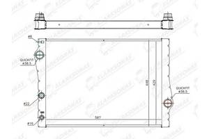 Радіатор охолодження X5 (F15)- 11.2013-07.2018