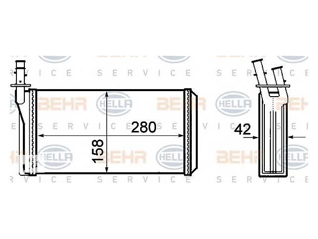 Радиатор печки для моделей:ALFA ROMEO (166), LANCIA (KAPPA,KAPPA,KAPPA)