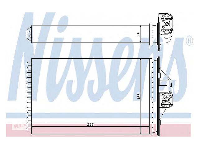 Радиатор печки для моделей:CHRYSLER (VOYAGER), DODGE (CARAVAN), PLYMOUTH (VOYAGER)