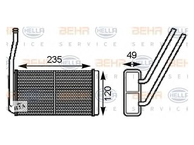 Радиатор печки для моделей:LAND ROVER (FREELANDER,FREELANDER)