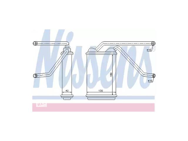 Радиатор печки AR113804 на DAEWOO NEXIA (N100) 1995-2008