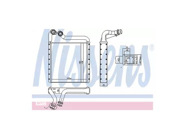 Радиатор печки NT0121556 на VOLKSWAGEN PASSAT EUR (B7) 2011-2015