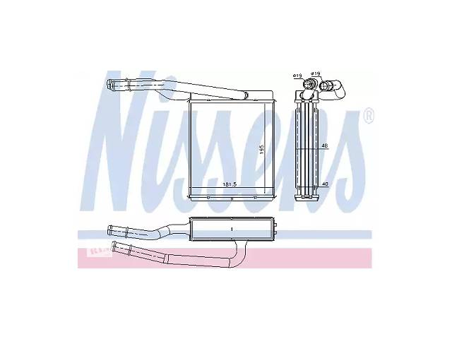 Радиатор печки WD0110858 на FORD TRANSIT CONNECT / TOURNEO 2002-2009