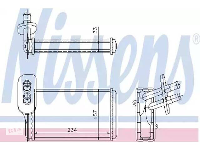 Радиатор печки WD0175335 на Volkswagen Polo 3 1994-2002