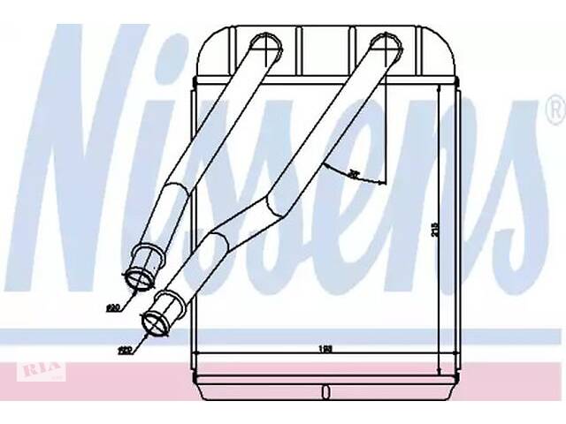 Радиатор печки WD0175339 на Volkswagen Touareg 2 2010-2018