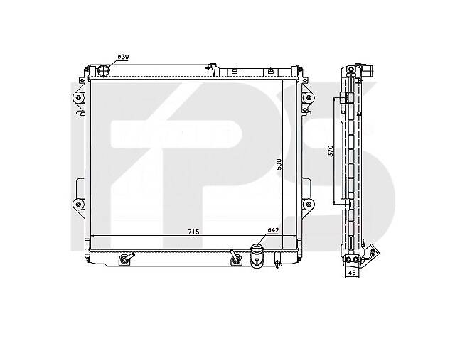 Радиатор TOYOTA LAND CRUISER J200 (артикул FP 70 A913-X)