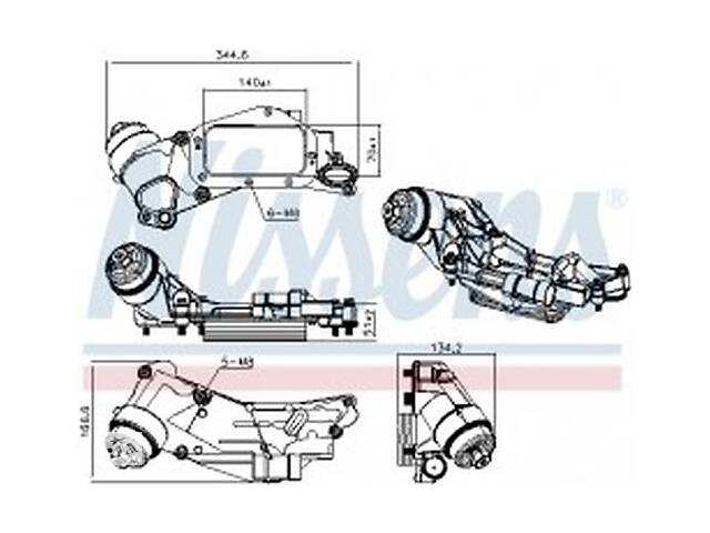 Радиатора масла двигателя WD0175518 на Opel Mokka A 2012-2021