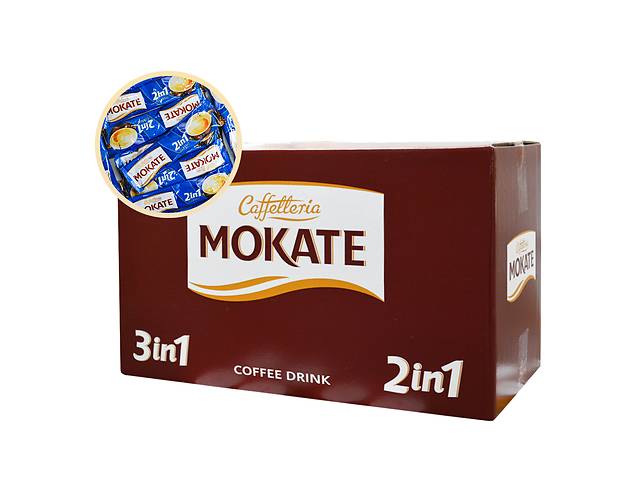 Растворимый напиток в стиках Mokate '2 в 1', 14г, 50шт*12 уп.