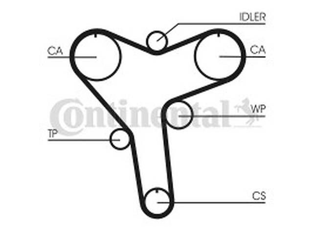 Ремень ГРМ WD0176281 на Toyota Sienna 2 2003-2010