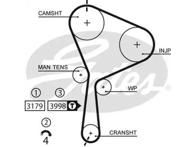 Ремень ГРМ WD0176215 на Nissan Primera 2002-2008