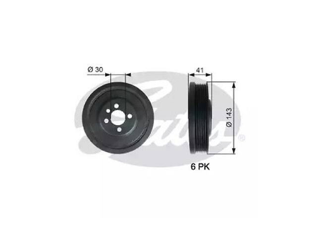 Ременный шкив TD4914558 на SKODA FABIA II (542) 2006-2014