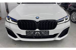 Решетка радиатора BMW G30 LCI (2020+) тюнинг ноздри стиль M5 (Тайвань, черный глянц)