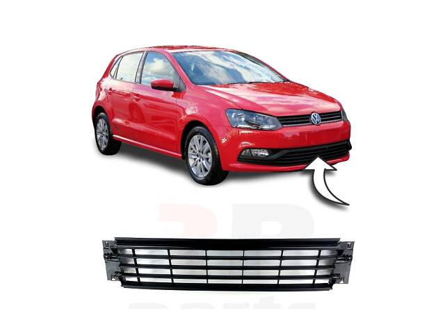 Решетка средняя Volkswagen Polo V 15-18 HB (Тайвань) FP 7432 910