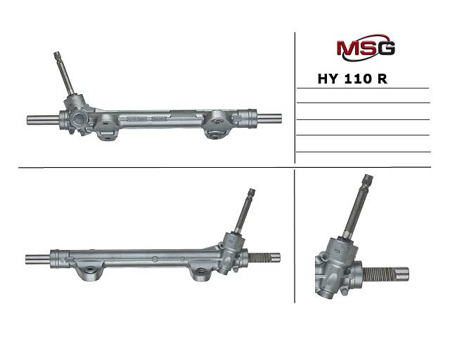 Рулевая рейка без ГУР восстановленная HYUNDAI ELANTRA 10-, HYUNDAI VELOSTAR 10- HYUNDAI ELANTRA 10-, HYUNDAI VELOSTA...