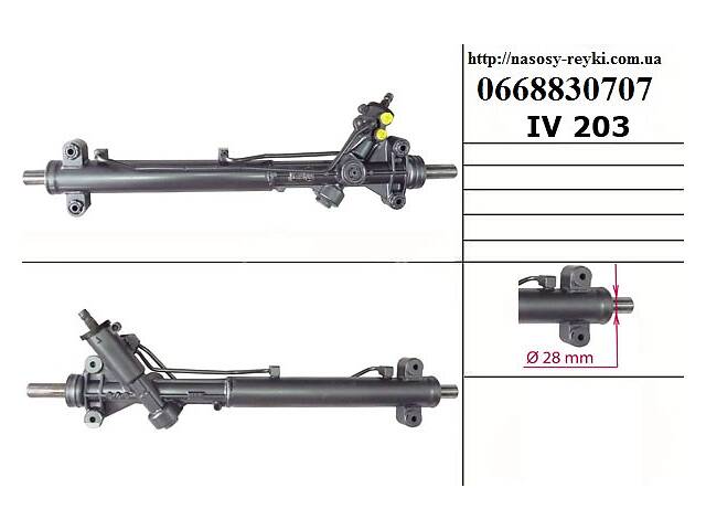 Рулевая рейка с ГУ IVECO DAILY EURO-3 99- (ИВЕКО ДЕЙЛИ ЕВРО 3) (500306763, 99477984, 504064571)