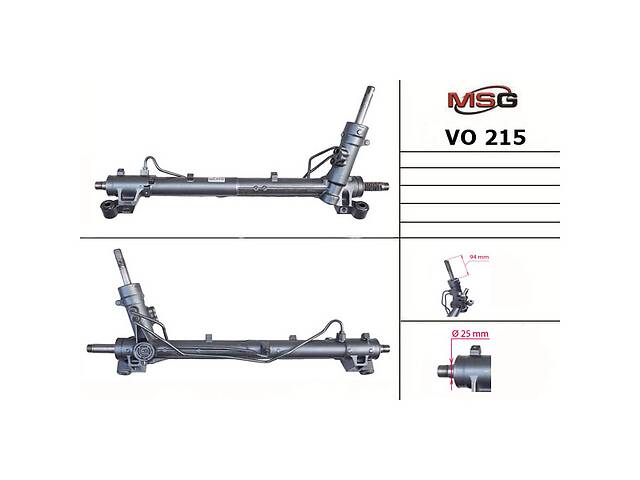 Рулевая рейка с ГУР новая VOLVO C30 06-,S40 II (MS) 04-,V50 (MW) 04- VOLVO C30 06-,S40 II (MS) 04-,V50 (MW) 04-