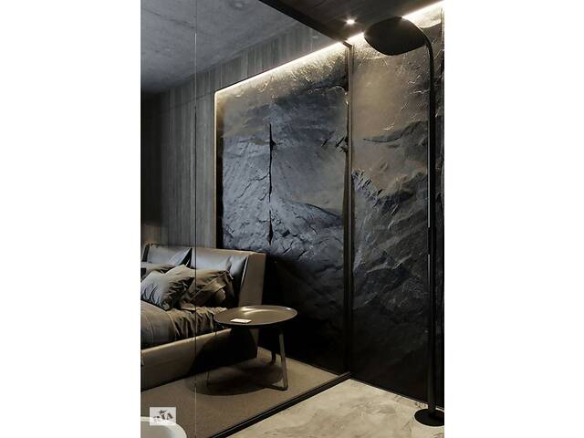 #Арт-бетон #Штамп на стене #фактура камня, #имитация скалы - Фото 4