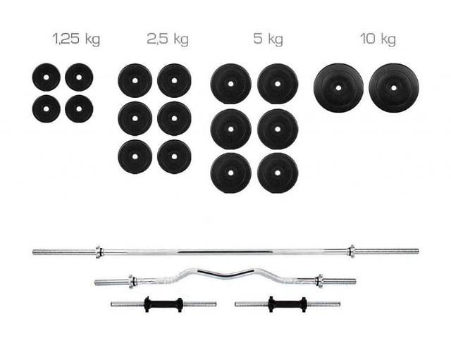 Штанга гантели набор 85 кг битумные. Под заказ, цену уточняйте