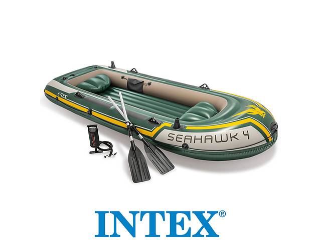 Каяк байдарка лодка 351cm INTEX 68351 4 - местная, весла, насос