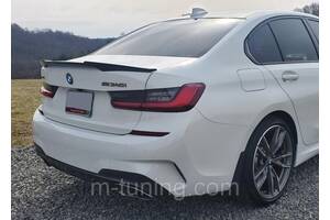 Спойлер BMW G20 тюнинг стиль M4 (пластик, черный глянц)