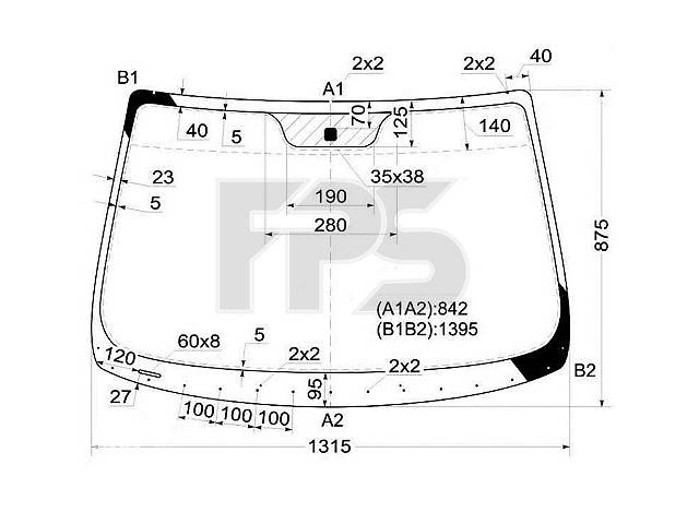 Стекло лобовое NT235373 на NISSAN MICRA 03-10 (K12)