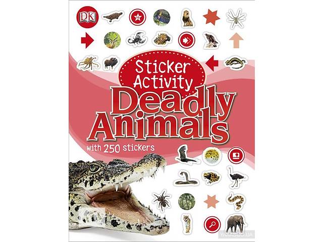 Sticker Activity. Deadly Animals