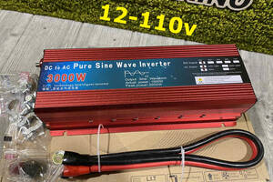 СТО ДЕСЯТЬ ВОЛЬТ Преобразователь напряжения 12V на 110V Power Inverter 3000W , Инвертор преобразователь новый