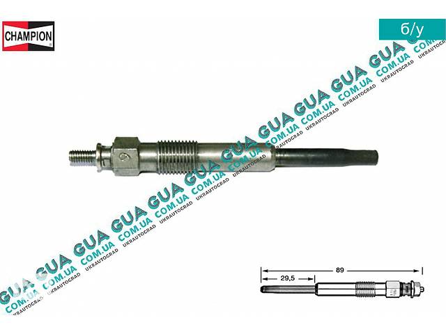 Свеча накала 11V ( накаливания ) CH185 Citroen / СИТРОЭН JUMPY 1995-2004 / ДЖАМПИ 1, Citroen / СИТРОЭН JUMPY II 2004...
