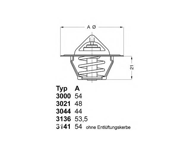 Термостат для моделей:FORD (GRANADA,SCORPIO,SIERRA,SIERRA,SIERRA,SIERRA,SIERRA,ESCORT,ESCORT,ESCORT,ESCORT,ESCORT,T...