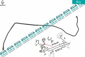Тормозная трубка правая от ABS к вакуумному усилителю ( черная ) 3801815000 Renault / РЕНО LAGUNA II / ЛАГУНА 2, Rena...