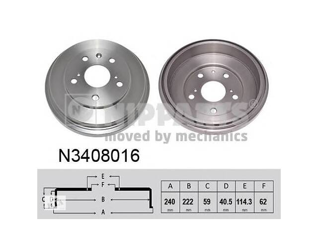 Тормозной барабан для моделей:SUZUKI (SX4,SX4,SX4)