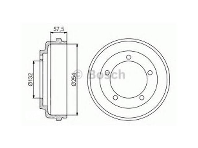 Тормозной барабан NT0195773 на Ford Transit 5 2000-2006