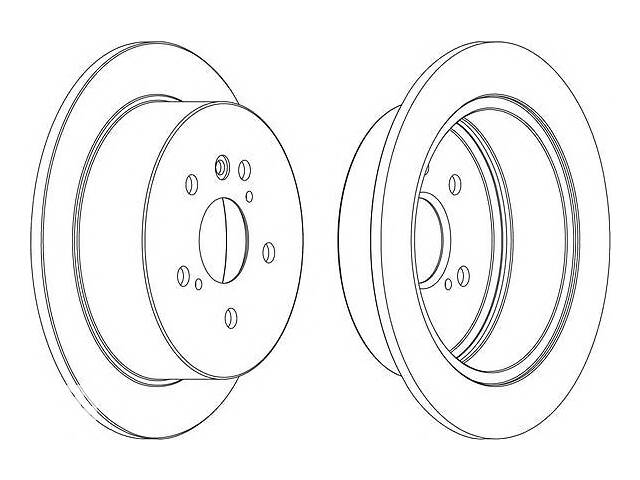 Тормозной диск для моделей:LEXUS (RX), TOYOTA (HARRIER)